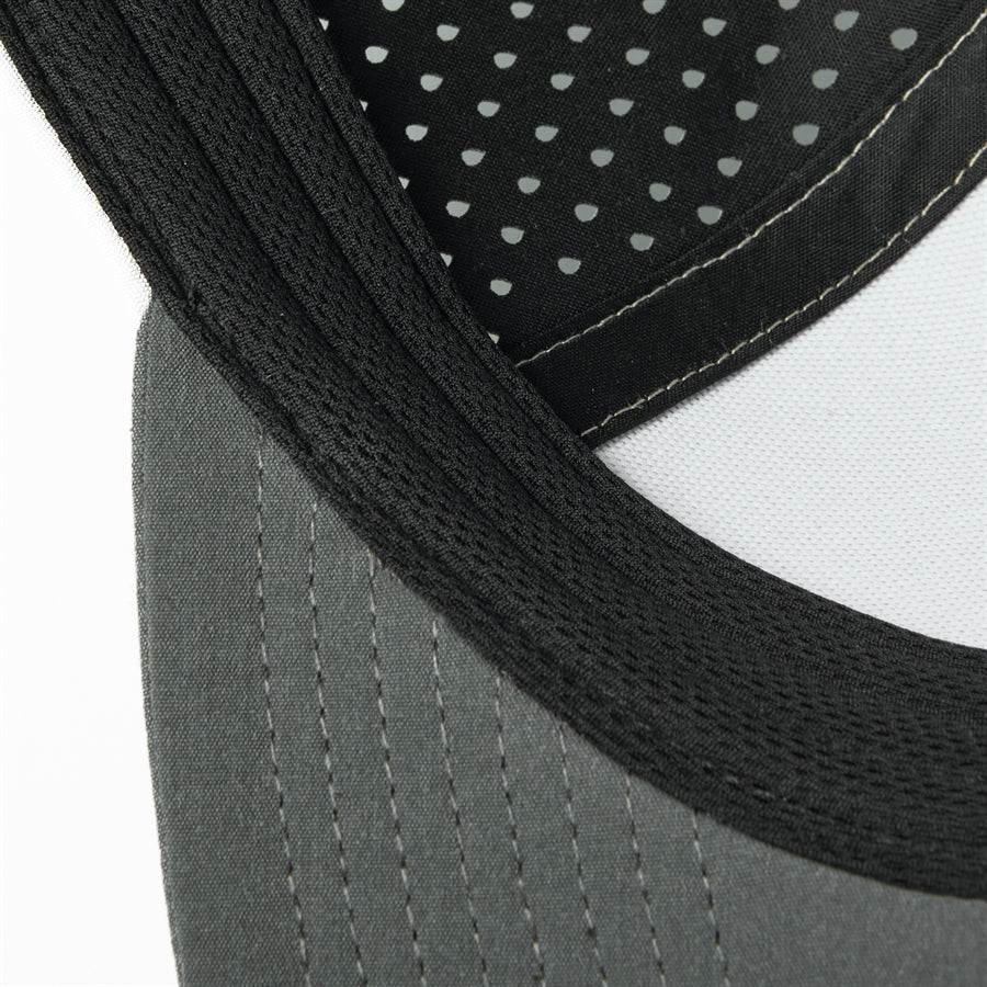 Blank Laser Perforated 5 Panel Performance Snapback Golf Hat Wholesale - 6526 (Recycled Polyester)