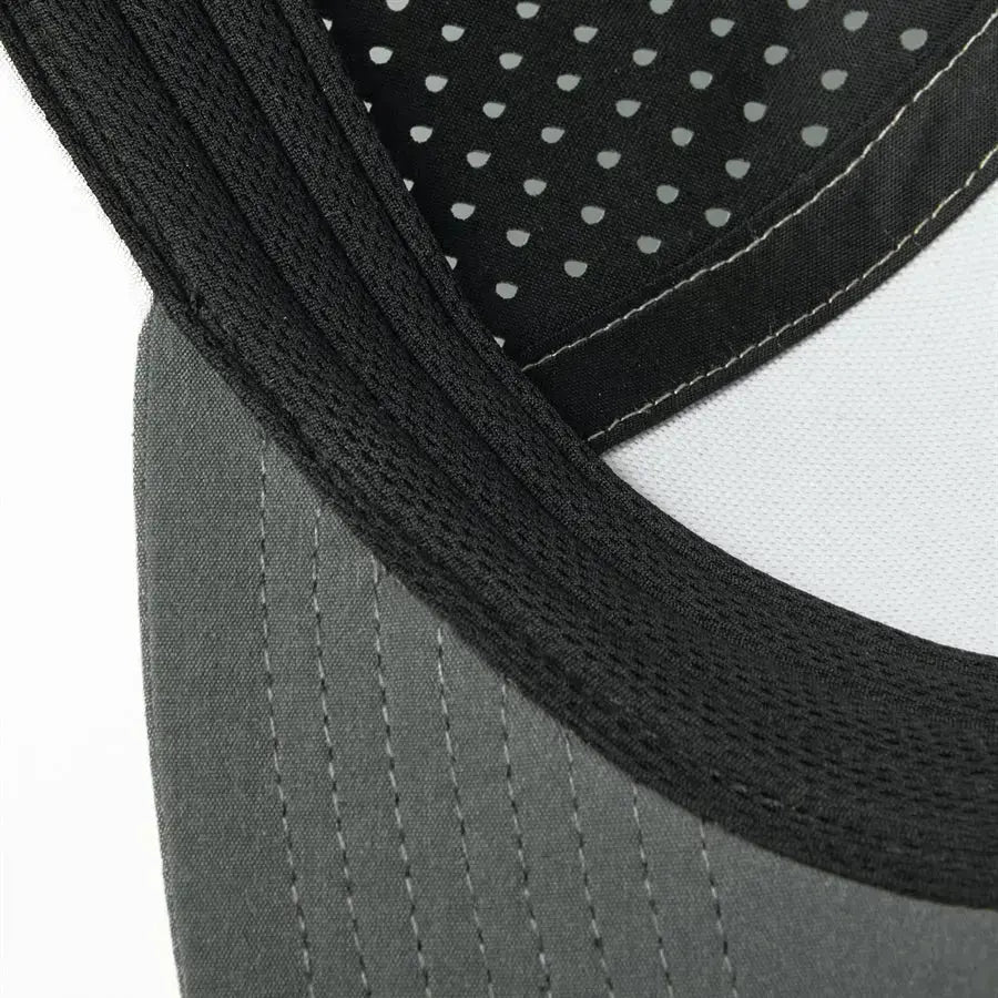 Blank Laser Perforated 5 Panel Performance Snapback Golf Hat Wholesale - 6526 (Recycled Polyester)