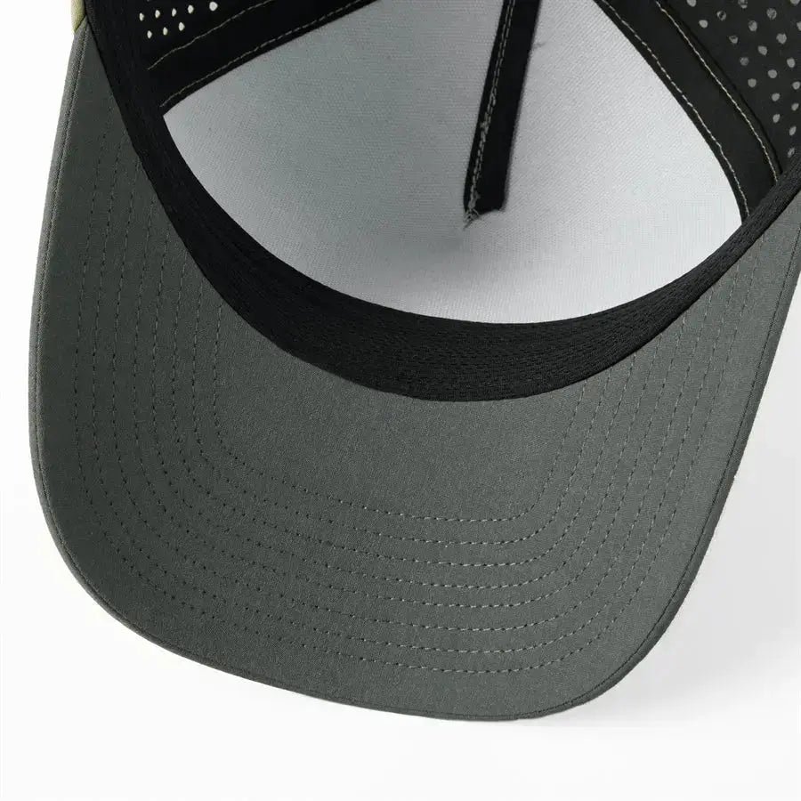 Blank Laser Perforated 5 Panel Performance Snapback Golf Hat Wholesale - 6526 (Recycled Polyester)