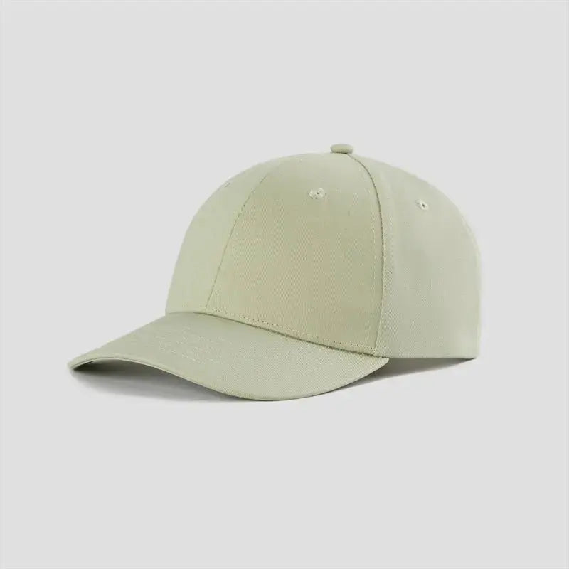 Blank 6 Panel Mid Profile Structured Baseball Cap Wholesale - 6166
