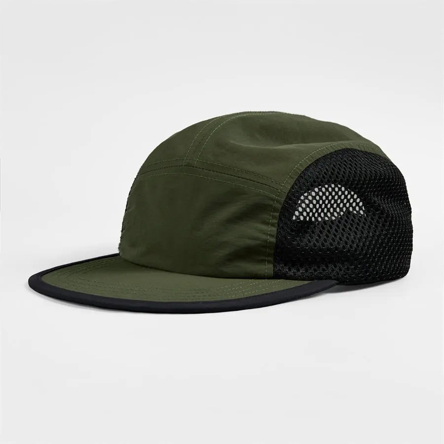 Blank Water Repellent 5 Panel Nylon Mesh Camper Hat Wholesale