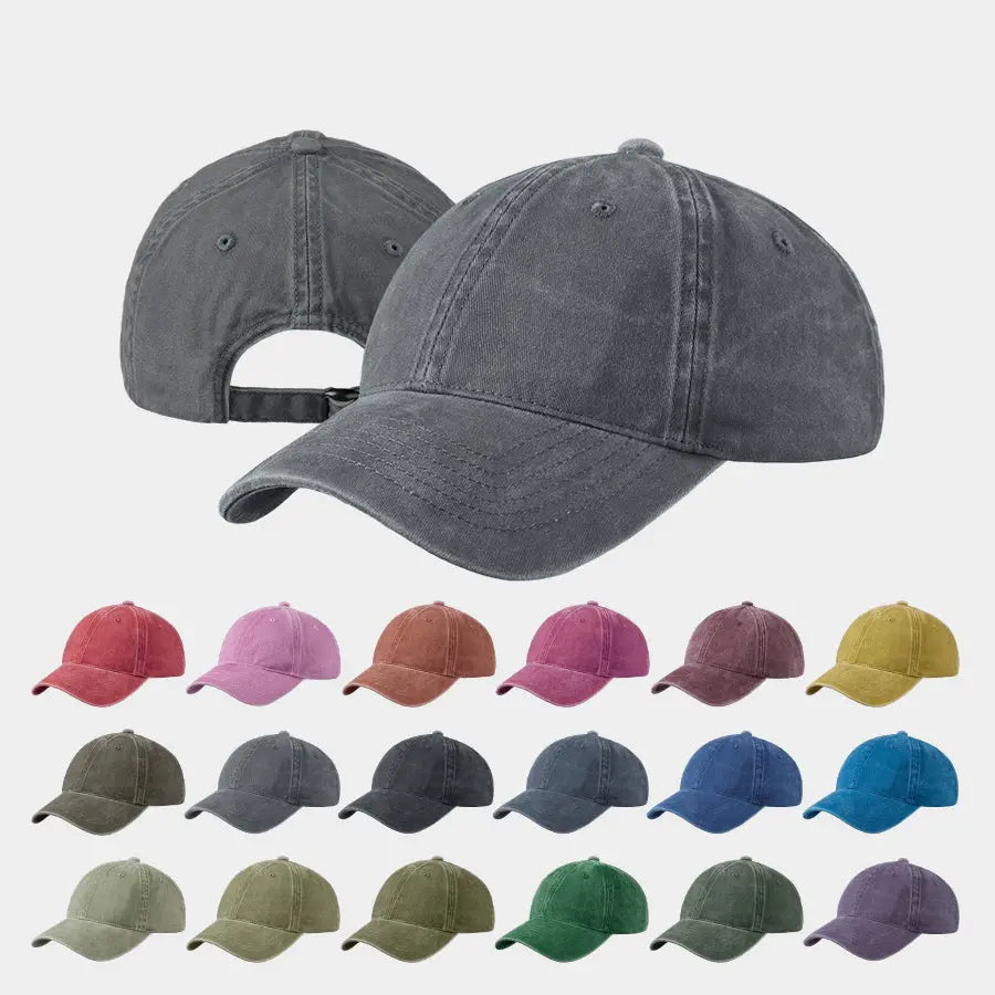 Blank Distressed Vintage Dad Hat Wholesale - 6123