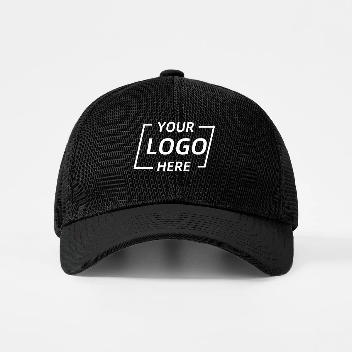 Blank Full Mesh 6 Panel Fitted Baseball Cap Wholesale - 6478 (Recycled) Foremost Hat