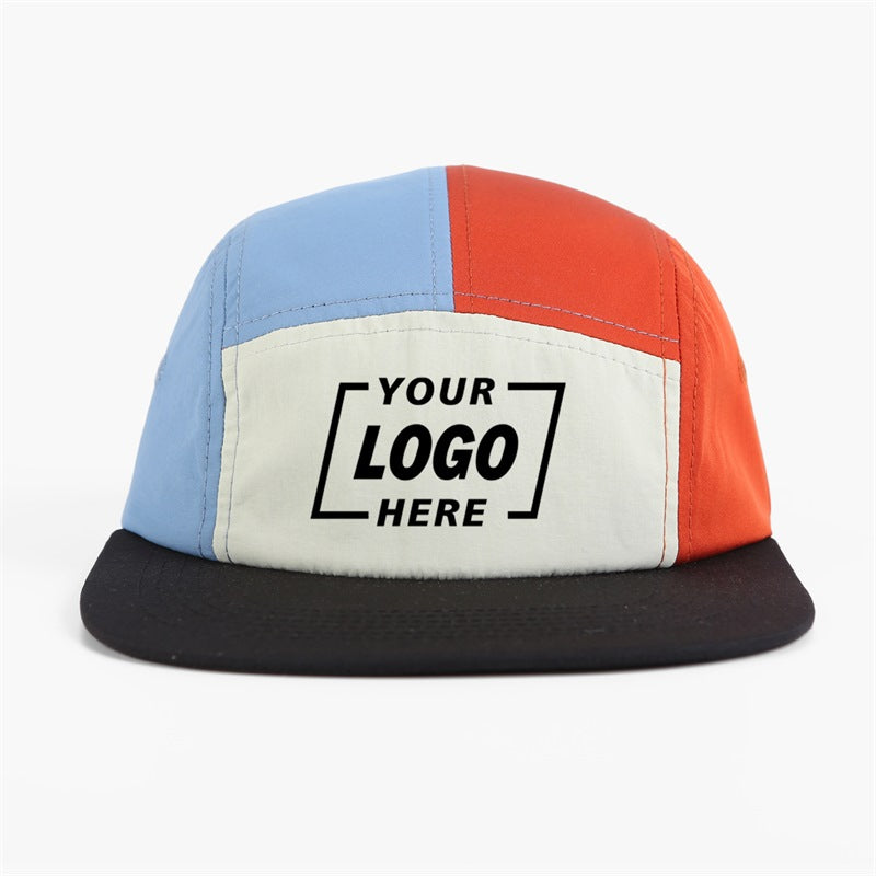 Blank Low Profile Mixed Color Nylon Camper Cap - 6713