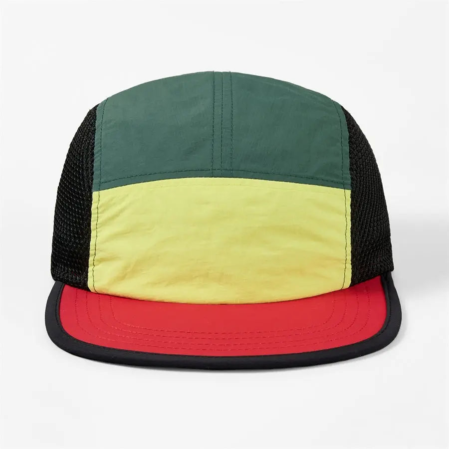 Blank Water Repellent 5 Panel Nylon Mesh Camper Hat - 5209