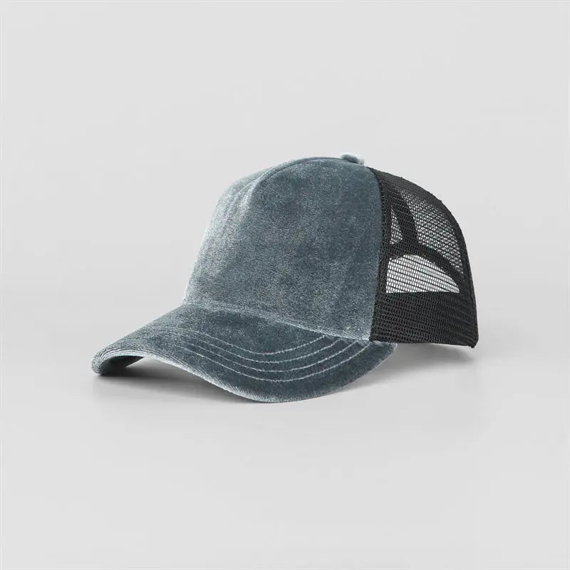 Blank 5 Panel Velvet Trucker Hat Wholesale - 6529