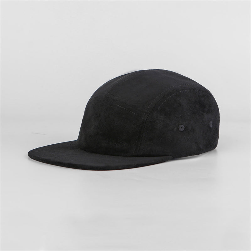 Blank Suede 5 Panel Flat Bill Camper Cap Wholesale - 6739