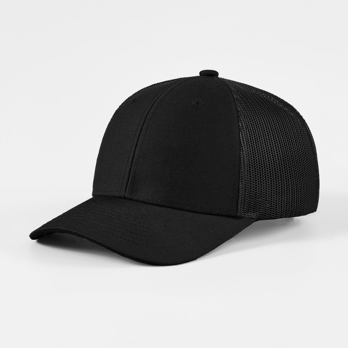 Wholesale Blank 6 Panel Mid Profile Structured Trucker Hat - 7018 Foremost Hat