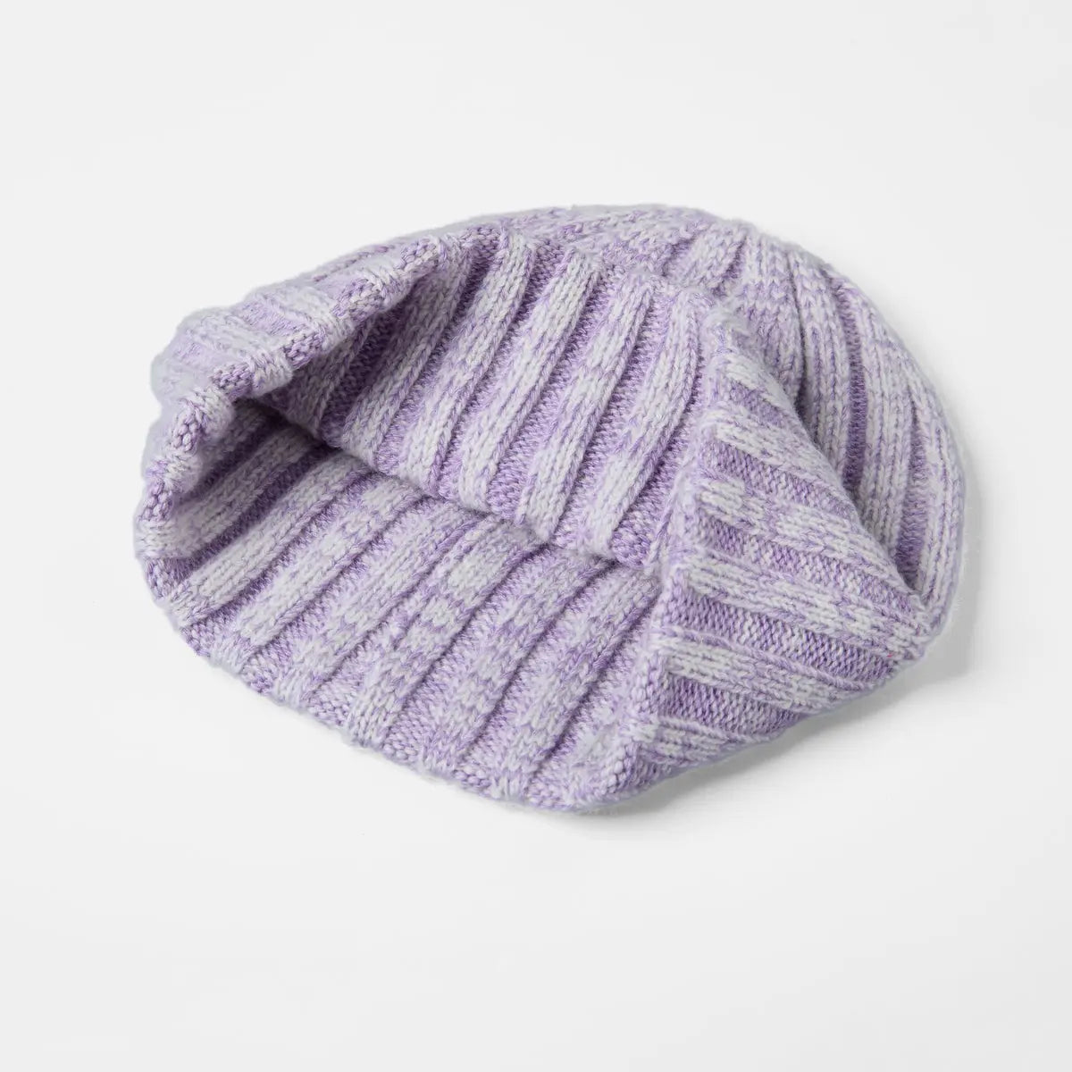 Blank Ribbed Merino Wool and Cashmere Blend Beanies - 1313