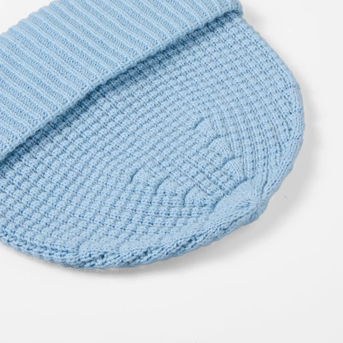 Blank Wool Waffle Knit Beanie Wholesale - 1263