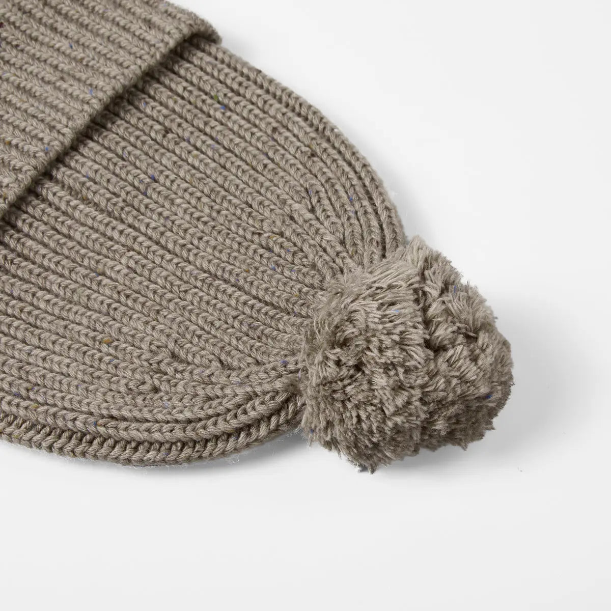Blank Wool Flecked Pom Pom Beanie Wholesale - 1192