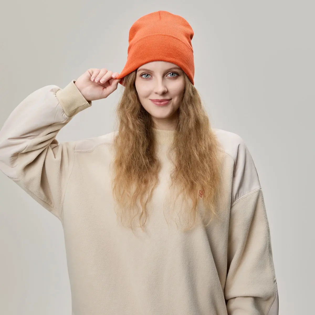 Blank Cuffed Wool Blend Beanie Wholesale - 1149