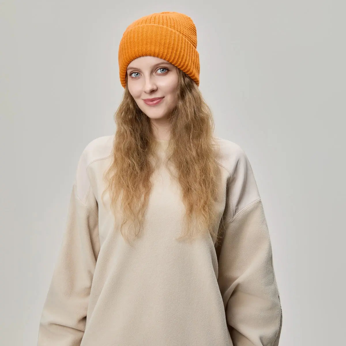 Blank Wool Waffle Knit Beanie Wholesale - 1263