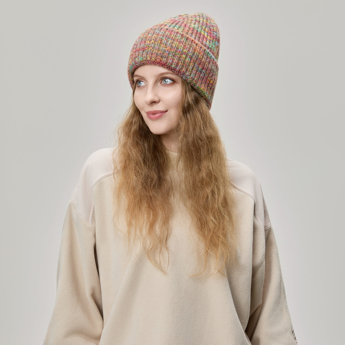 Blank Cuffed Women's Mohair Blend Beanie Wholesale - 1265 Foremost Hat