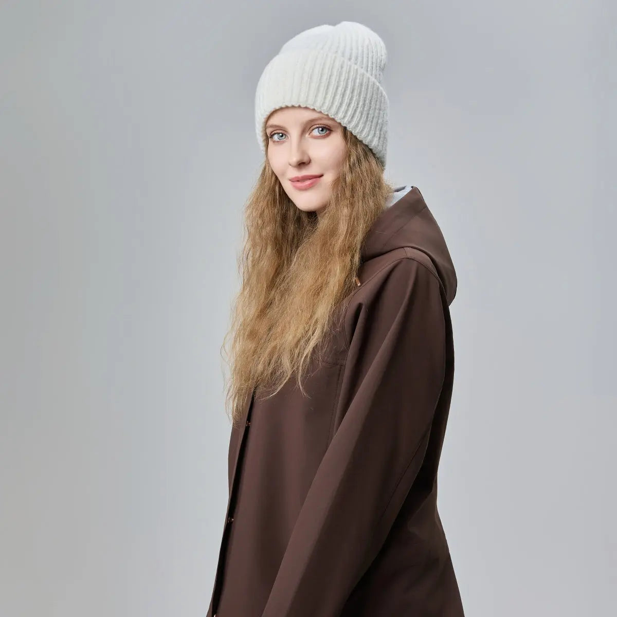 Blank High Cuffed Merino Wool Beanies - 1338