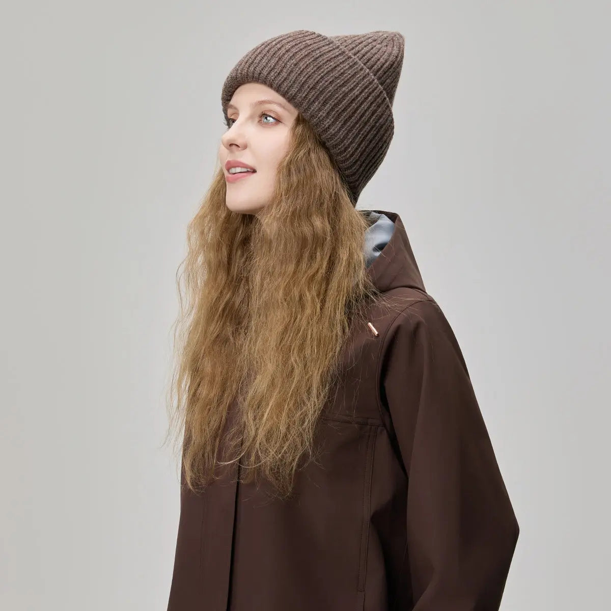 Blank High Cuffed Merino Wool Beanies - 1338