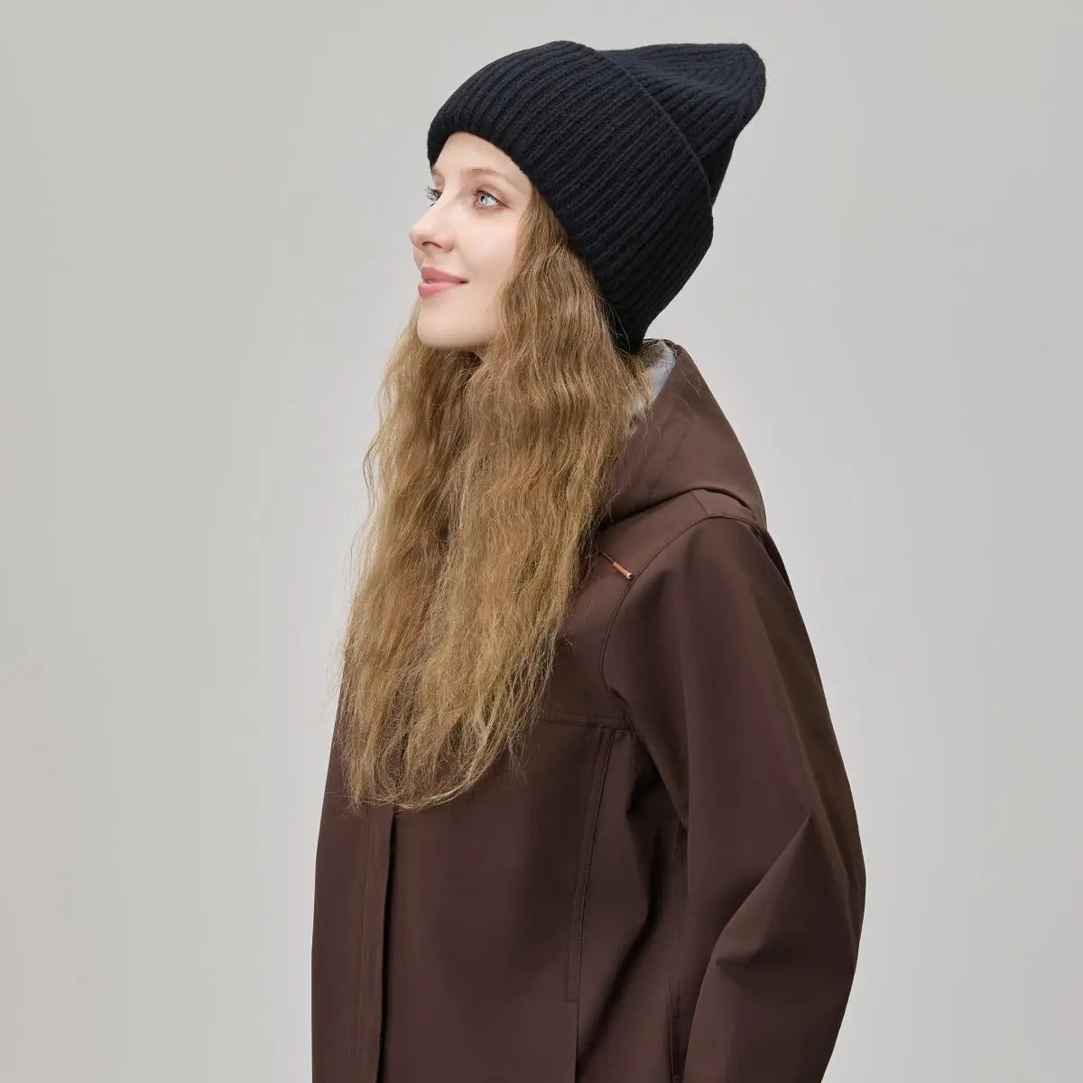 Blank High Cuffed Merino Wool Beanies - 1338