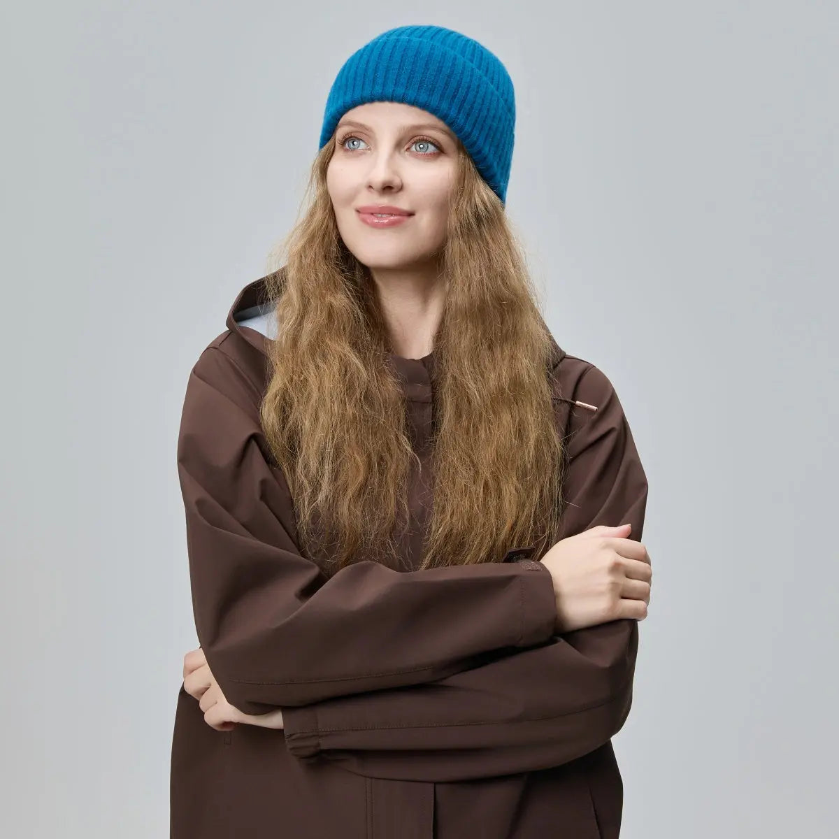 Blank Cuffed 100% Merino Wool Seamless Beanie Wholesale - 1224