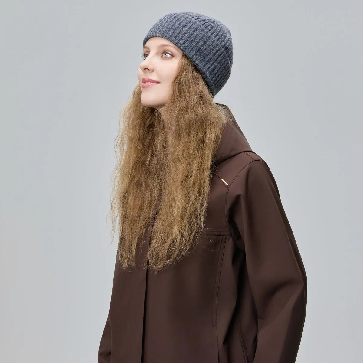 Blank Cuffed 100% Merino Wool Seamless Beanie Wholesale - 1224