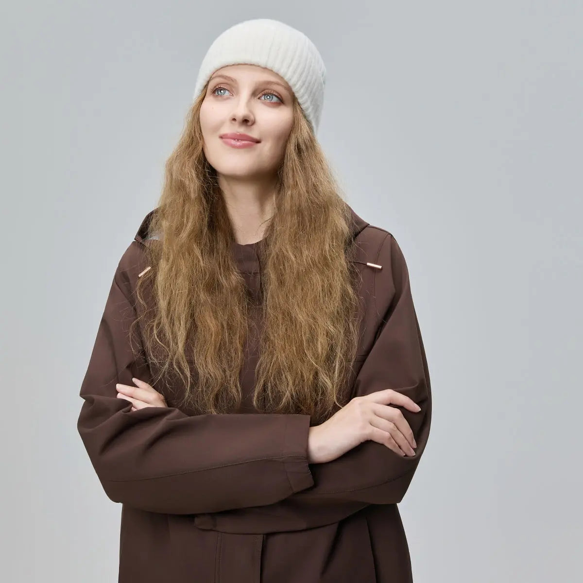 Blank Cuffed 100% Merino Wool Seamless Beanie Wholesale - 1224