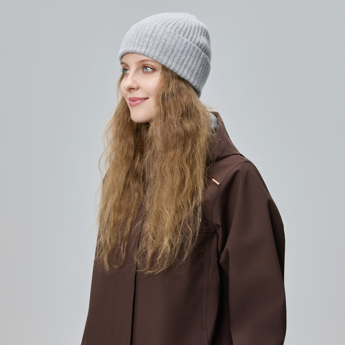 Blank Cuffed 100% Merino Wool Seamless Beanie Wholesale - 1224