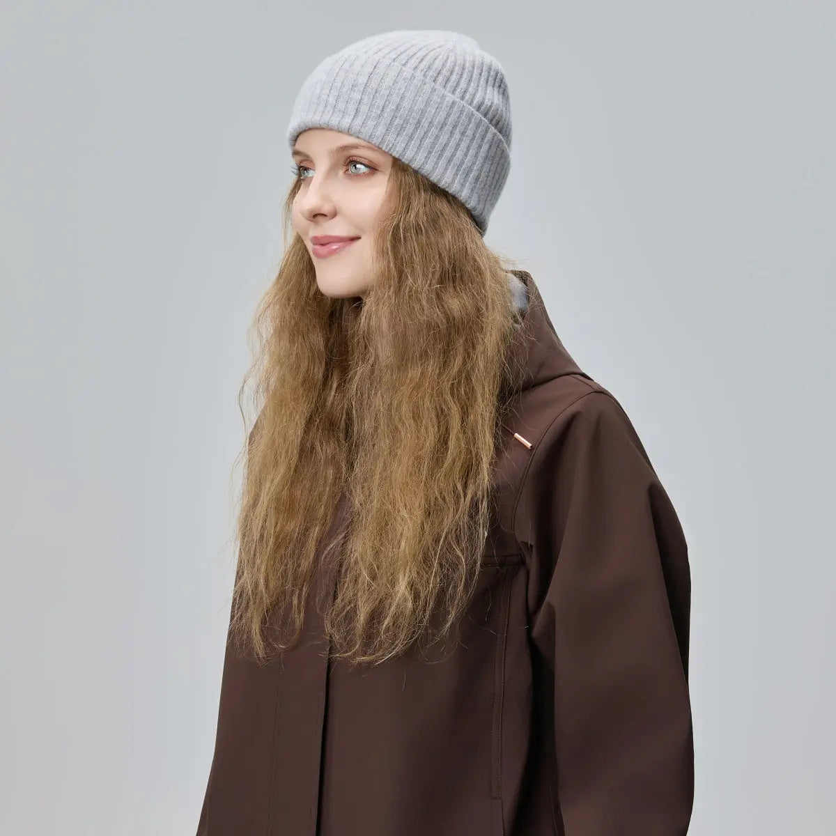 Blank Cuffed 100% Merino Wool Seamless Beanie Wholesale - 1224