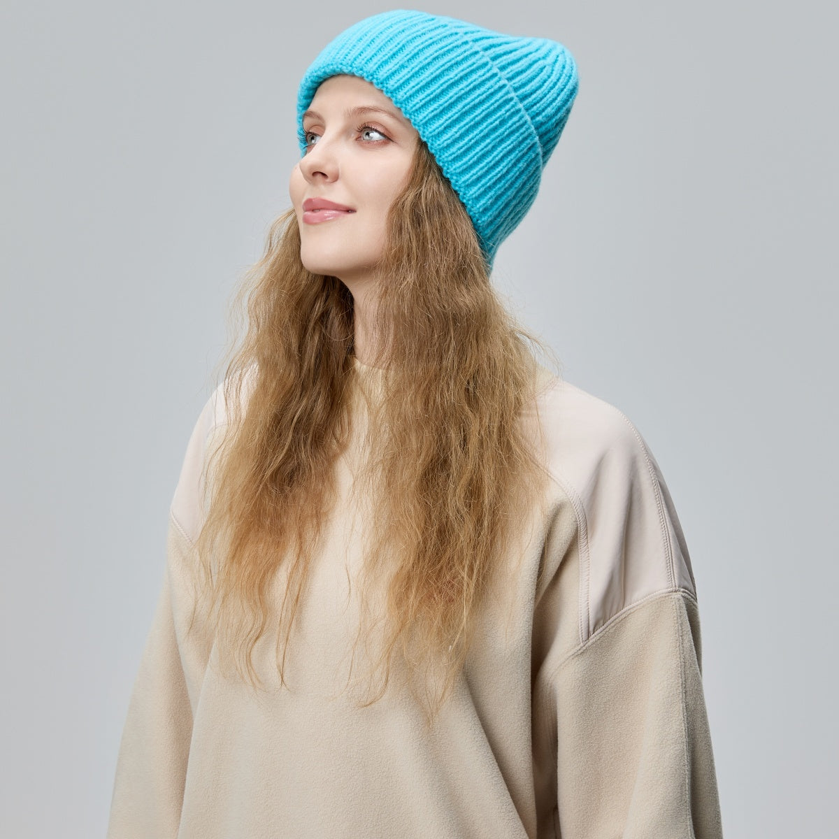 Blank Cuffed Women's Mohair Blend Beanie Wholesale - 1265 Foremost Hat