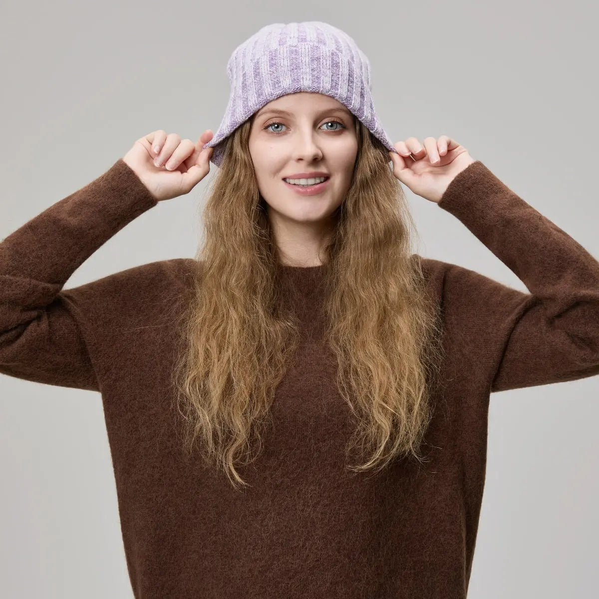 Blank Ribbed Merino Wool and Cashmere Blend Beanies - 1313