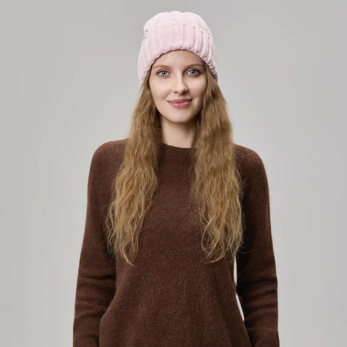 Blank Australian Wool Cable Knit Beanie - 1340