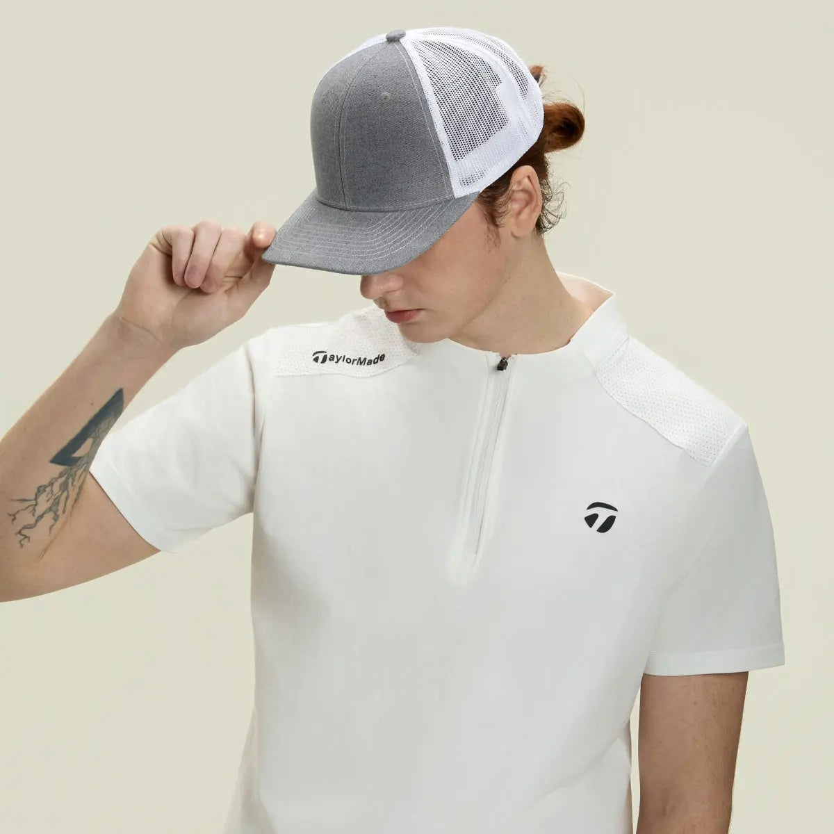 Wholesale Blank 6 Panel Mid Profile Structured Trucker Hat - 7018 Foremost Hat