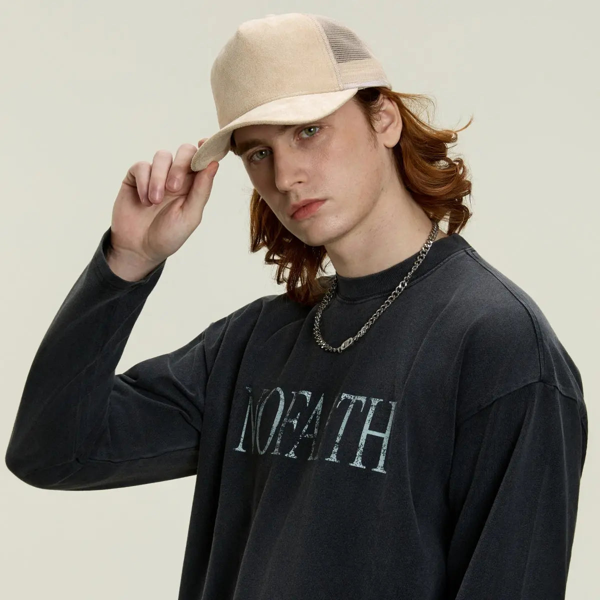 Blank Suede Mesh 5 Panel Trucker Hats Wholesale - 6710 Foremost Hat