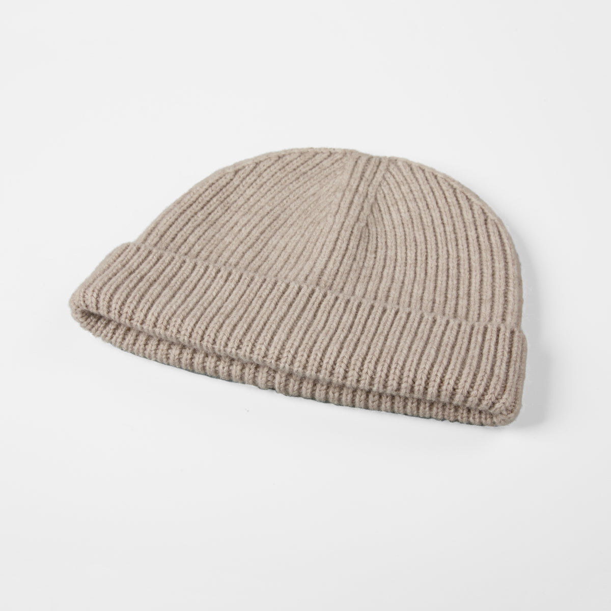 Blank 100% Merino Wool Short Fisherman Beanie Wholesale - 1281