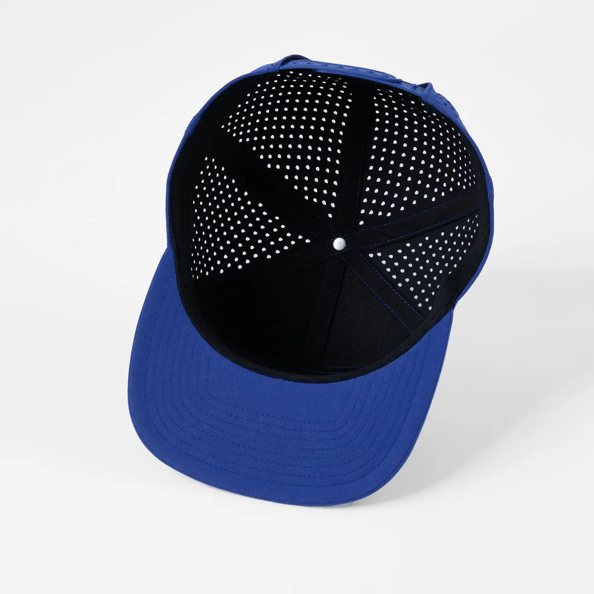 Blank Flat Bill 7 Panel Perforated Snapback Golf Hat Wholesale - 6472 Foremost Hat - Wholesale & Custom Hats