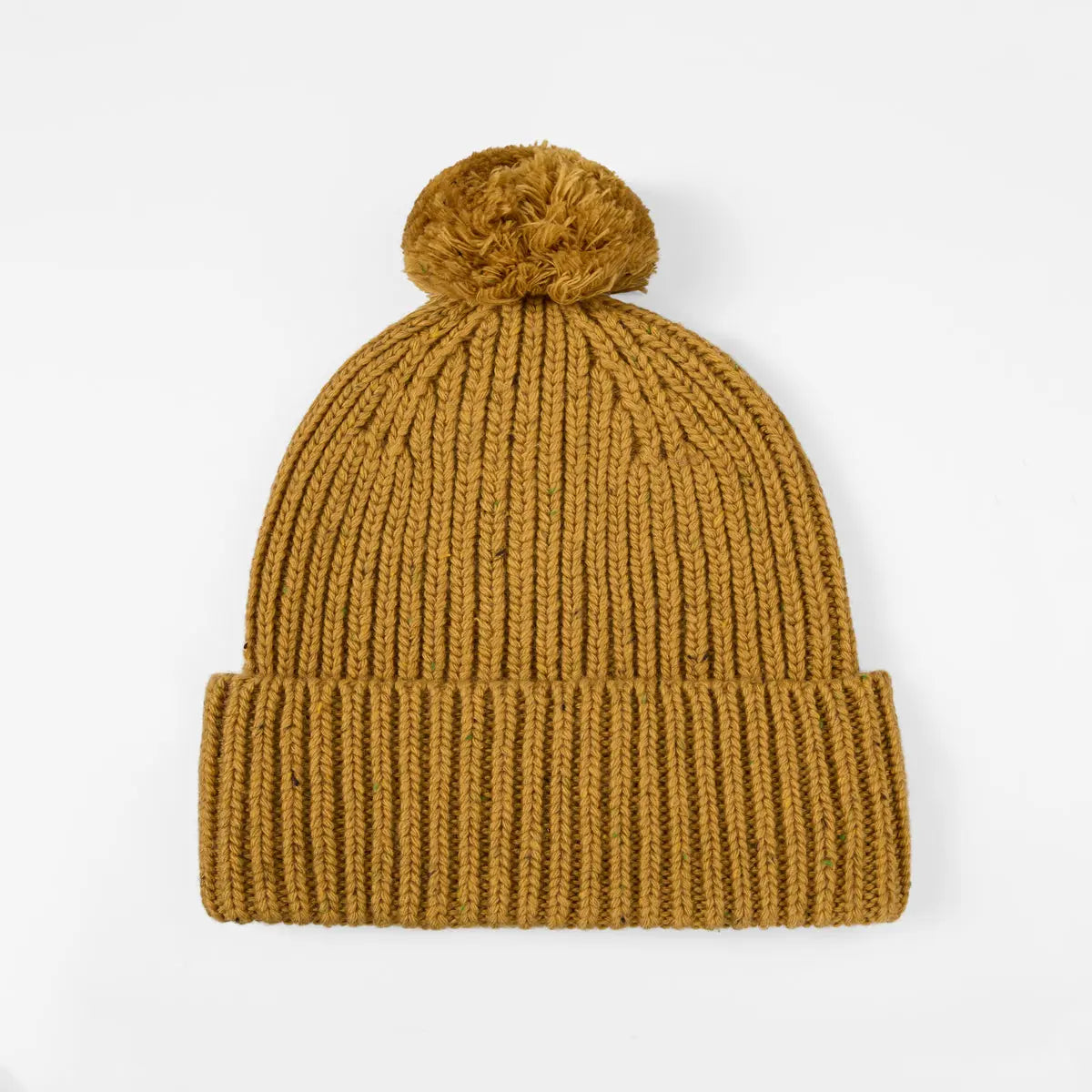 Blank Wool Flecked Pom Pom Beanie Wholesale - 1192