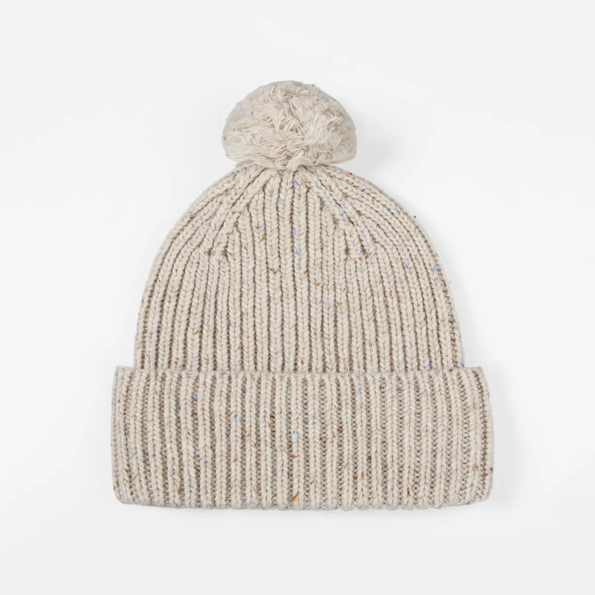 Blank Wool Flecked Pom Pom Beanie Wholesale - 1192