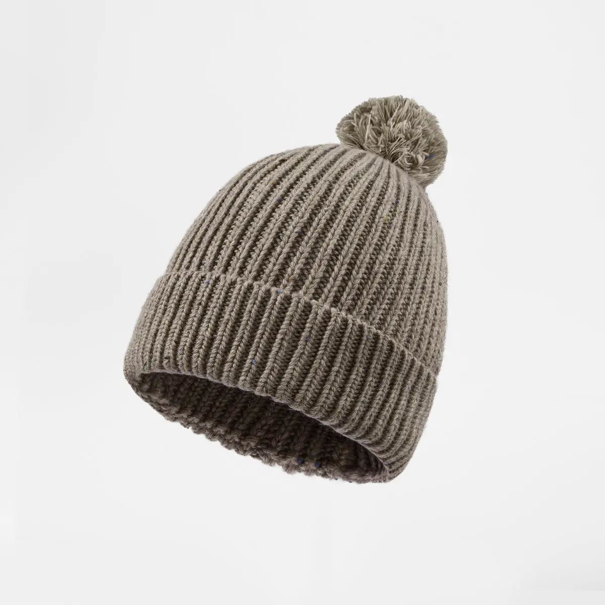 Blank Wool Flecked Pom Pom Beanie Wholesale - 1192