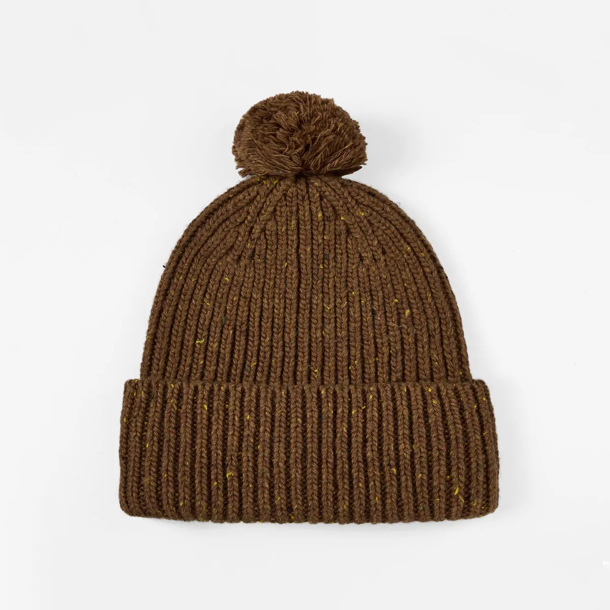 Blank Wool Flecked Pom Pom Beanie Wholesale - 1192