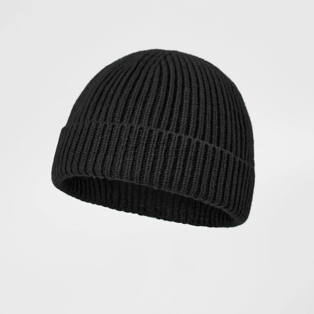 Blank 100% Merino Wool Short Fisherman Beanie Wholesale - 1281