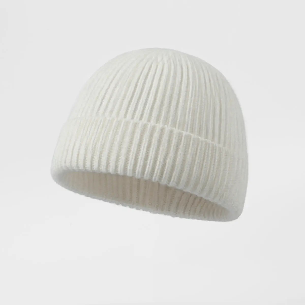 Blank 100% Merino Wool Short Fisherman Beanie Wholesale - 1281