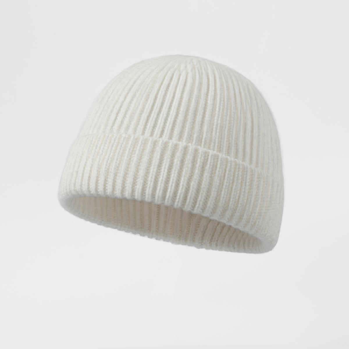 Blank 100% Merino Wool Short Fisherman Beanie Wholesale - 1281