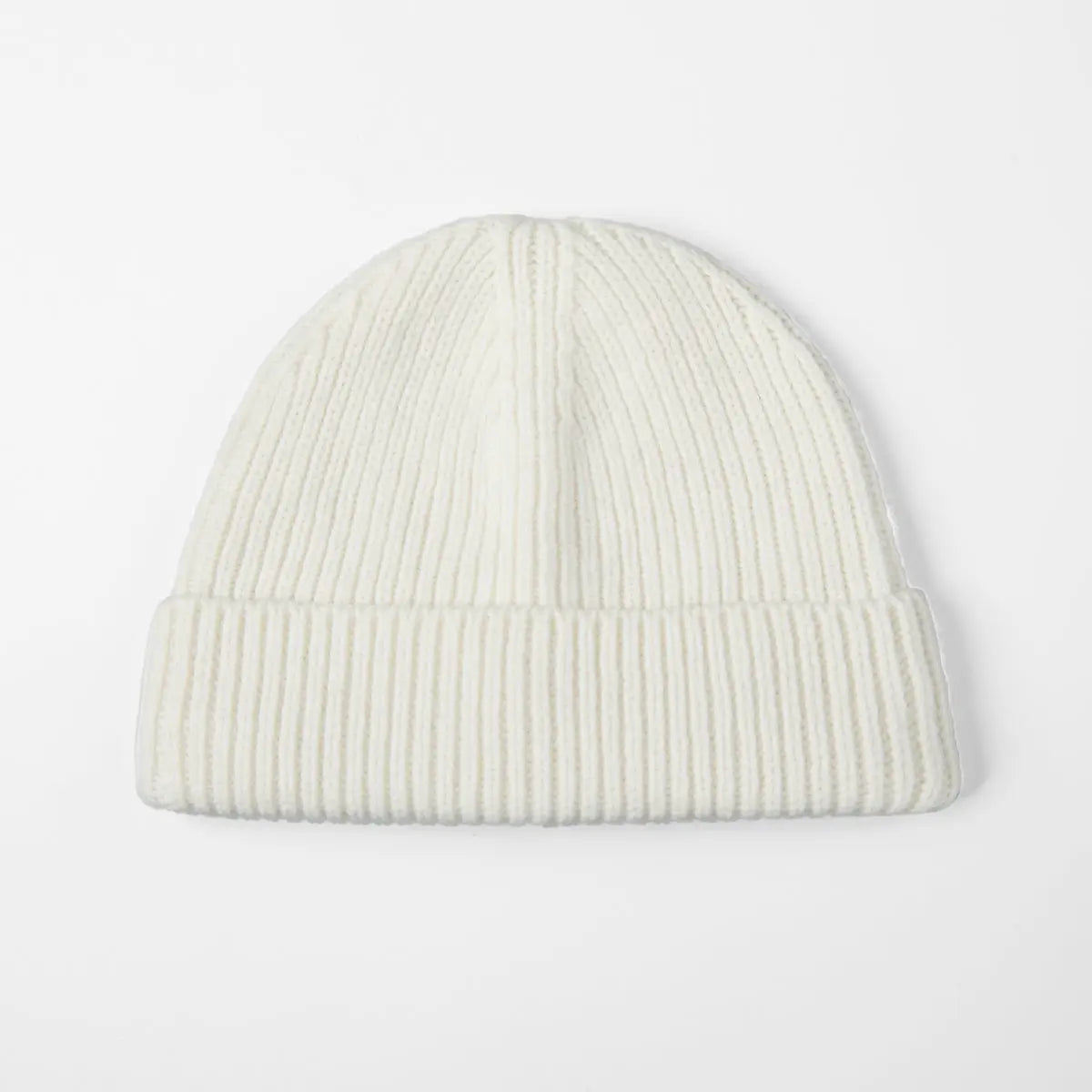 Blank 100% Merino Wool Short Fisherman Beanie Wholesale - 1281