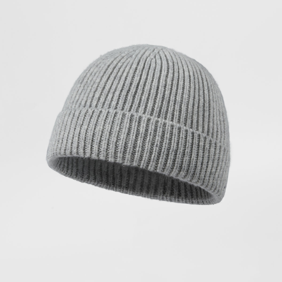 Blank 100% Merino Wool Short Fisherman Beanie Wholesale - 1281
