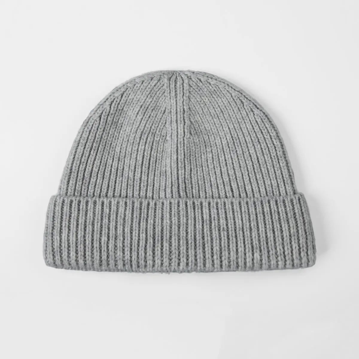 Blank 100% Merino Wool Short Fisherman Beanie Wholesale - 1281