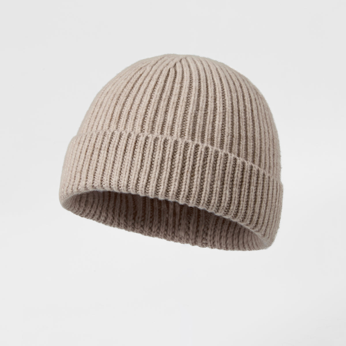 Blank 100% Merino Wool Short Fisherman Beanie Wholesale - 1281