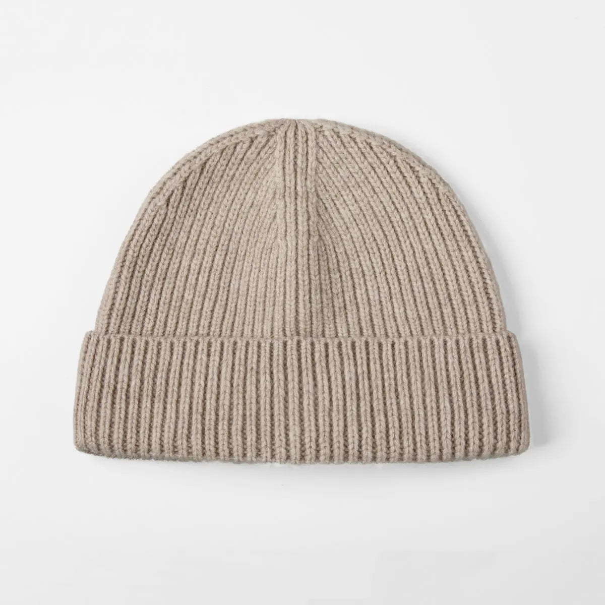 Blank 100% Merino Wool Short Fisherman Beanie Wholesale - 1281