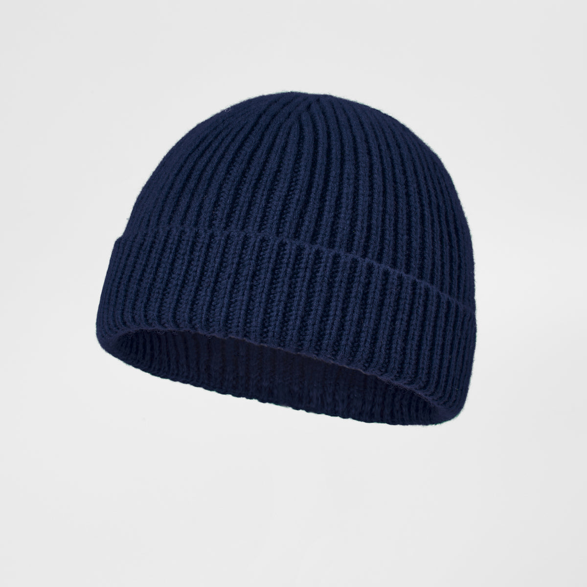Blank 100% Merino Wool Short Fisherman Beanie Wholesale - 1281