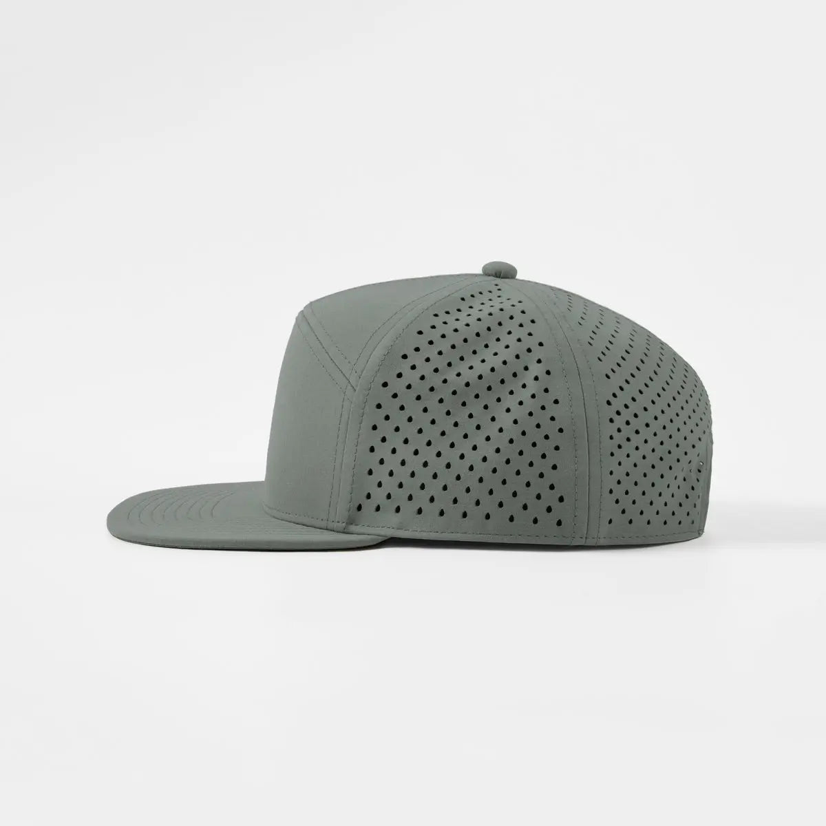 Blank Flat Bill 7 Panel Perforated Snapback Golf Hat Wholesale - 6472 Foremost Hat - Wholesale & Custom Hats
