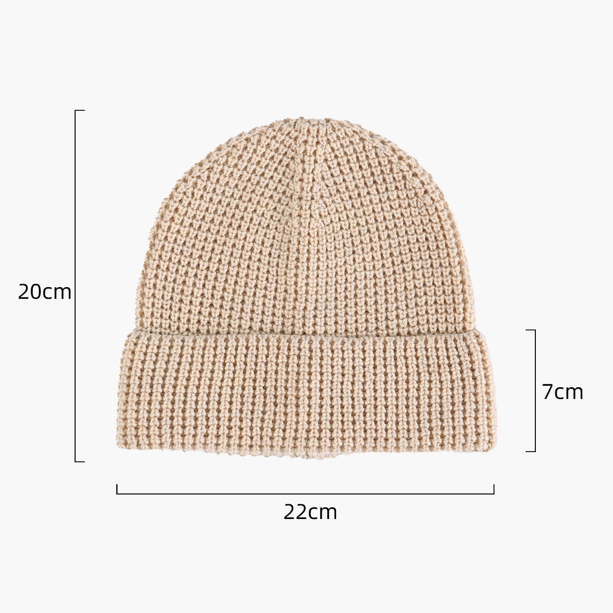 Blank Waffle Knit Cuffed Performance Beanie Wholesale - 1546