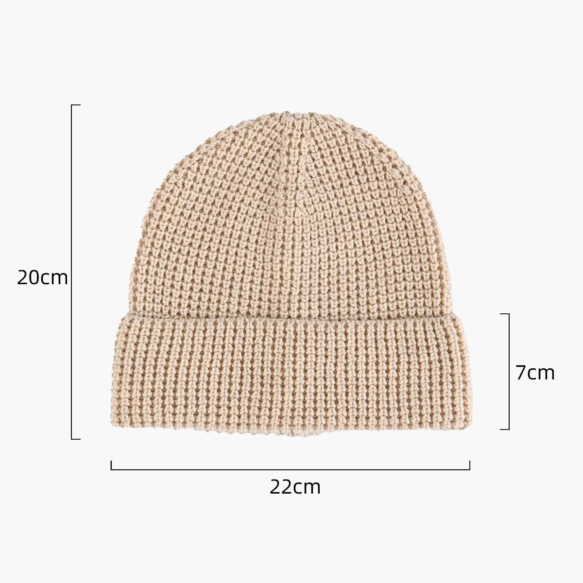 Blank Waffle Knit Cuffed Performance Beanie Wholesale - 1546