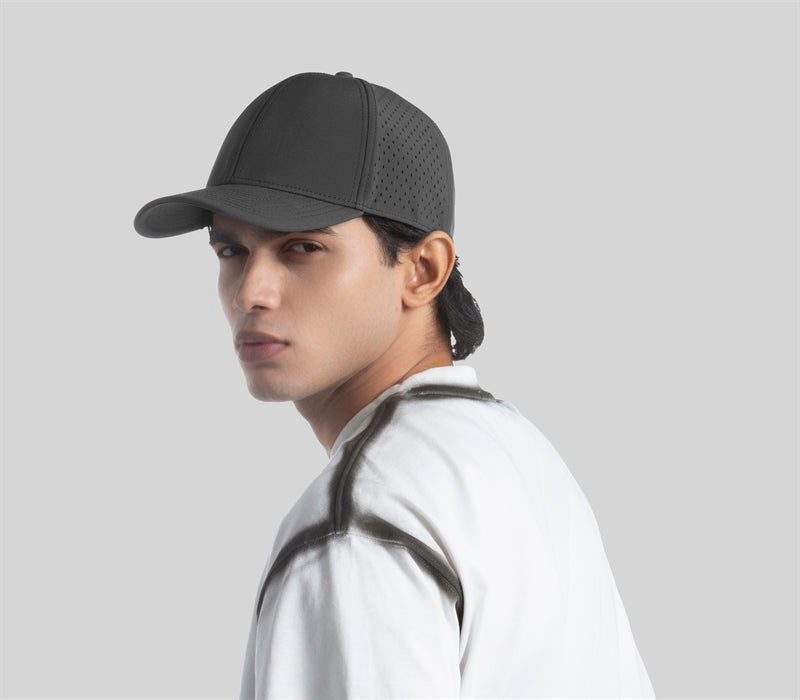 Blank Performance Water Resistant Perforated Snapback Hat - 6266